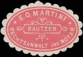 Rechtsanwalt und Notar E.O. Martini