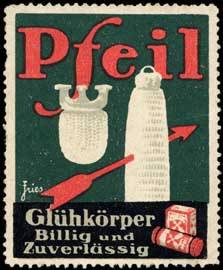 Pfeil Glühkörper