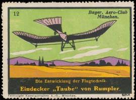 Eindecker Taube von Rumpler