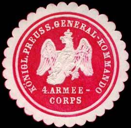 Königl. Preuss. General-Kommando 4. Armee-Corps