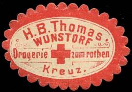 Drogerie zum rothen Kreuz H.B. Thomas - Wunstorf