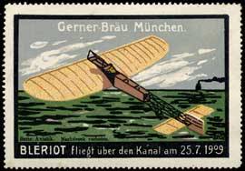 Bleriot fliegt über den Kanal