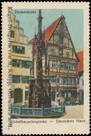 Dinkelbauerbrunnen - Deutsches Haus in Dinkelsbühl