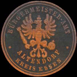 Bürgermeister-Amt Altendorf Kreis Essen