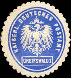 Kaiserliches Deutsches Postamt - Greifswald - 1