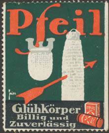 Pfeil Glühkörper