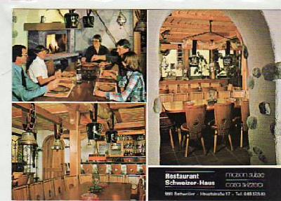 Battweiler Restaurant Schweizer Haus ca 1970