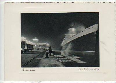 Bremerhaven Ozeandampfer Columbus-Pier ca 1940