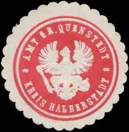 Amt Gr. Quenstedt Kreis Halberstadt