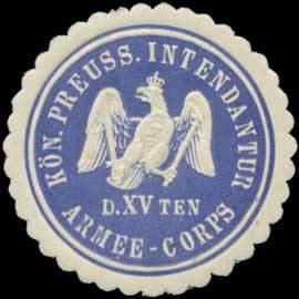 K.Pr. Intendantur des XVten Armee-Corps