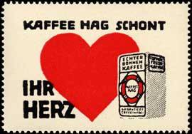 Kaffee Hag schont ihr Herz