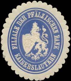 Filiale der Pfälzischen Bank Kaiserslautern