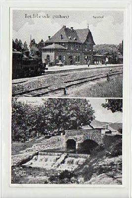 Rottleberode Bahnhof Eisenbahn ca 1940