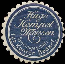 Hugo Hempel-Meissen-Specialgeschäft für Kontor Bedarf