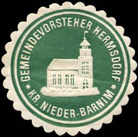 Gemeindevorsteher Hermsdorf - Kreis Nieder - Barnim