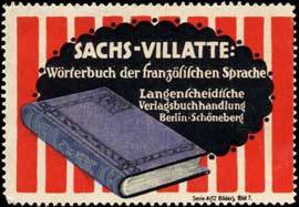 Sachs-Villatte: Wörterbuch der französischen Sprache