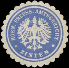 K.Pr. Amtsgericht Zinten