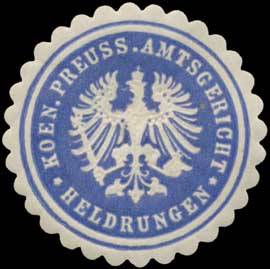 K. Pr. Amtsgericht Heldrungen