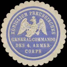 K.Pr. General-Commando des 4. Armeecorps