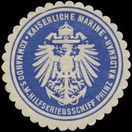 K. Marine Kommando S.M. Hilfskriegsschiff Prinz Waldemar