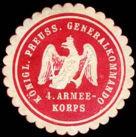 K. Pr. Generalkommando 4. Armeekorps