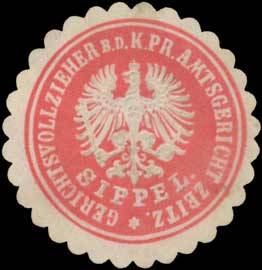 Sippel Gerichtsvollzieher b.d. K.Pr. Amtsgericht Zeitz