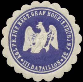 K.Pr. Infanterie Regiments Graf Bose (1. Thüringisches) No. 31, III. Bataillon