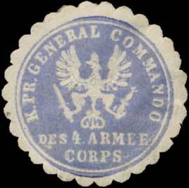 K.Pr. General Commando des 4. Armee-Corps