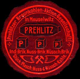 Prehlitzer Braunkohlen - Aktien - Gesellschaft in Meuselwitz