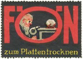 Fön zum Plattentrocknen (Fotografie)