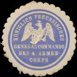 K.Pr. General-Commando des 4. Armeecorps