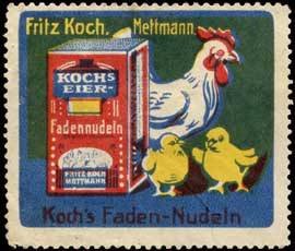 Kochs Faden-Nudeln