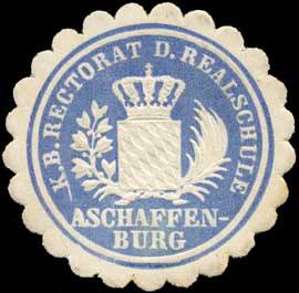 K. Bayer. Rectorat der Realschule Aschaffenburg