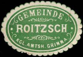 Gemeinde Roitzsch - Kgl. Amtshauptmannschaft Grimma