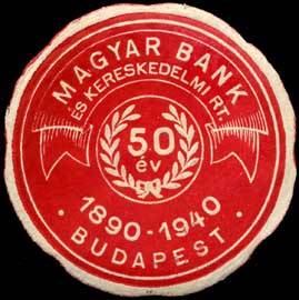 50 Jahre Magyar Bank - Budapest