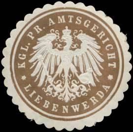 K.Pr. Amtsgericht Liebenwerda