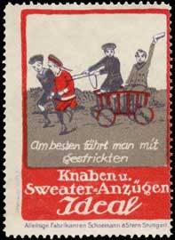 Knaben und Sweater-Anzüge