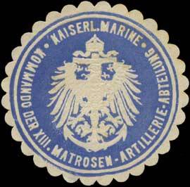 K. Marine Kommando der XIII. Matrosen-Artillerie-Abteilung