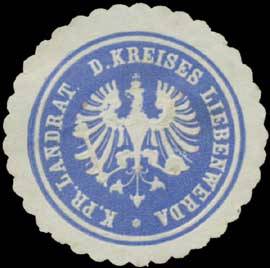 K.Pr. Landrath d. Kreises Liebenwerda