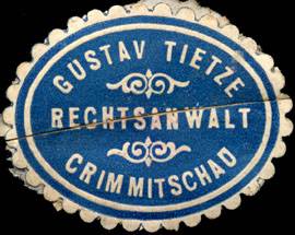 Gustav Tietze - Rechtsanwalt - Crimmitschau