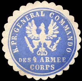 Königlich Preussische General Commando des 4. Armee Corps