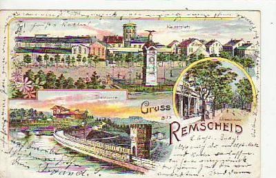 Remscheid Litho Thalsperre 1902