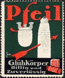 Pfeil Glühkörper