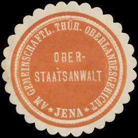 Oberstaatsanwalt am gemeinsch. Thür. Oberlandesgericht Jena