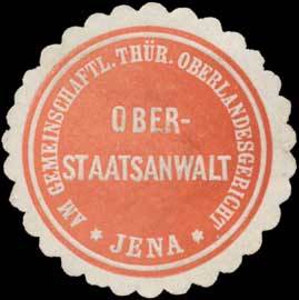 Oberstaatsanwalt am gemeinsch. Thür. Oberlandesgericht Jena