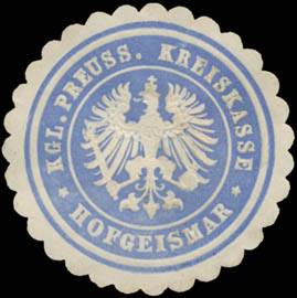 K.Pr. Kreiskasse Hofgeismar