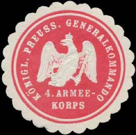 K.Pr. Generalkommando 4. Armeekorps