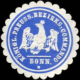 Königlich Preussische Bezirks - Commando - Bonn