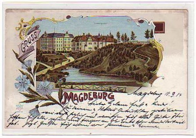 Magdeburg Litho ca 1900