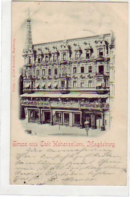 Magdeburg Cafe Hohenzollern 1899